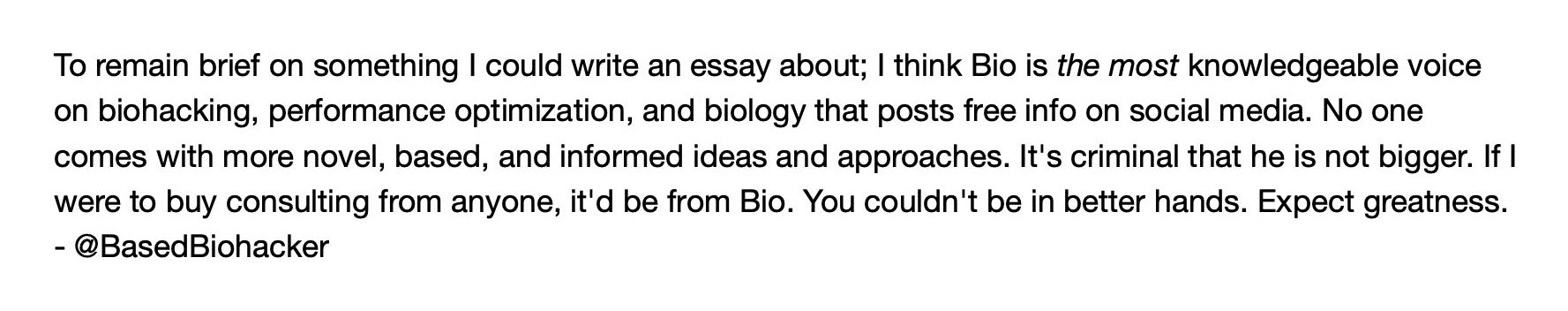 Client message about Bio.Science consultation guidance